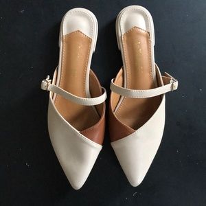 NBW Duo-tone Tan Mules